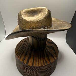 Malcolm DeMille Bronze Cowboy Hat Decor
